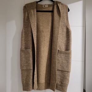 Sleeveless Open Front Vest